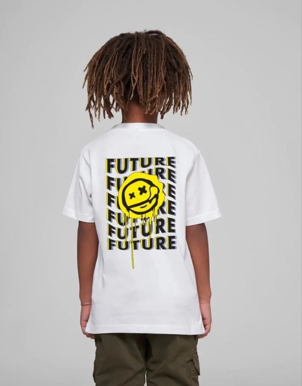 Çocuk Unisex Baskılı T-Shirt - Beyaz - Görsel 2