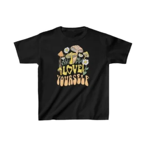 Çocuk Unisex Baskılı T-Shirt - Siyah