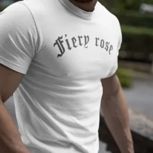 Erkek Tişort Bisiklet Yaka Baskılı Kısa kol T-Shirt - Beyaz