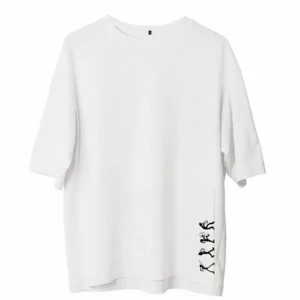 Erkek Baskılı T-Shirt Kısa Kol Bisiklet Yaka Regular Fit Rahat Kalıp Günlük Tişört - Beyaz