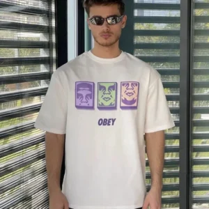 Erkek Kısa Kol Yazlık Tişört Bisiklet Yaka Baskılı Oversize T-Shirt - Beyaz