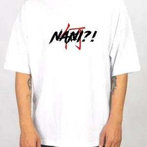 Erkek Kısa Kol Yazlık Tişört Bisiklet Yaka Baskılı Oversize T-Shirt - Beyaz