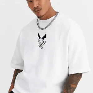 Erkek Kısa Kol Yazlık Tişört Bisiklet Yaka Baskılı T-Shirt - Beyaz