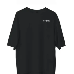 Erkek Kısa Kol Tişört Bisiklet Yaka ATATÜRK Baskılı T-Shirt - Siyah