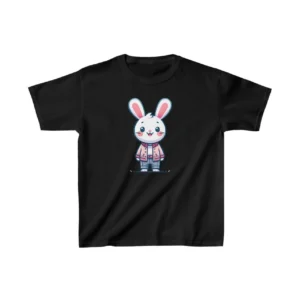Unisex Çocuk Baskılı T-Shirt - Siyah