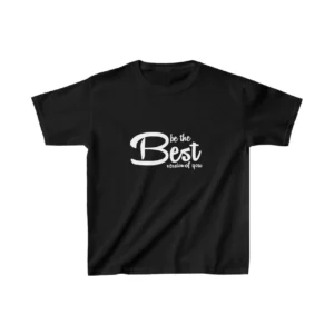 Unisex Çocuk Baskılı T-Shirt - Siyah