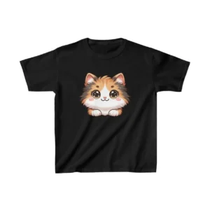 Unisex Çocuk Baskılı T-Shirt - Siyah