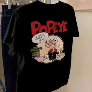 Kadın Ön ve Arka Baskılı Regular Fit T-Shirt - Siyah