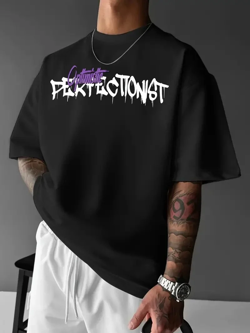 Erkek Baskılı T-Shirt - Siyah - Görsel 2