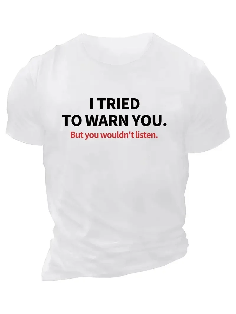 Erkek Baskılı Regular Fit Günlük T-Shirt - Beyaz