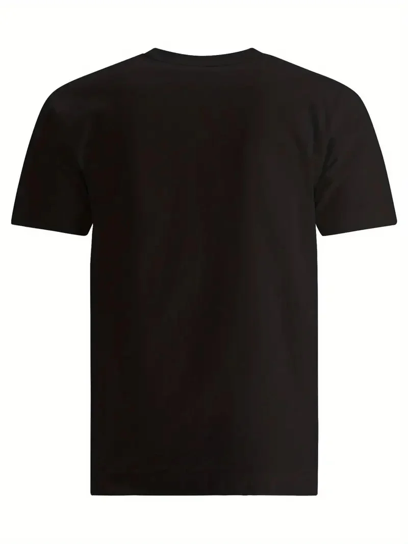 Erkek Baskılı Regular Fit T-Shirt - Siyah - Görsel 2