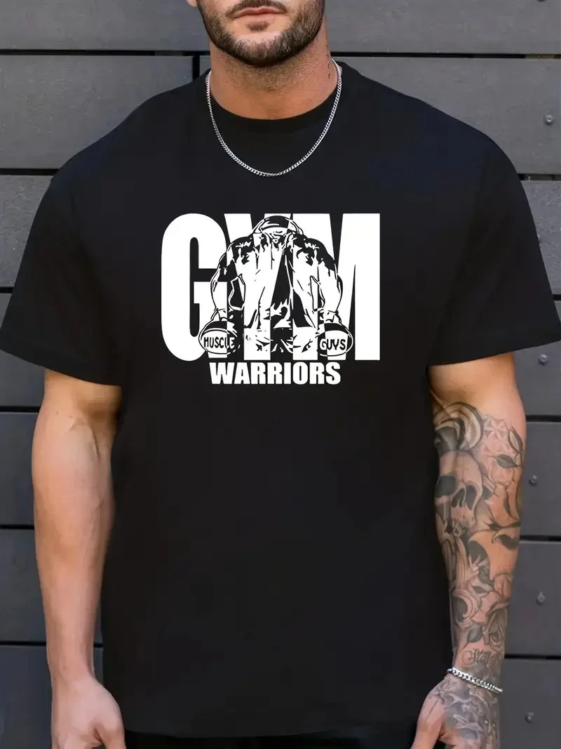 Erkek Baskılı Regular Fit T-Shirt - Siyah