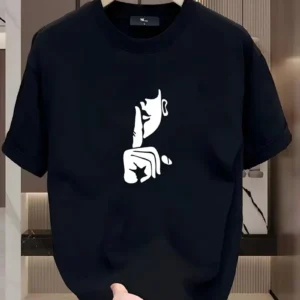 Kadın Baskılı T-Shirt - Siyah