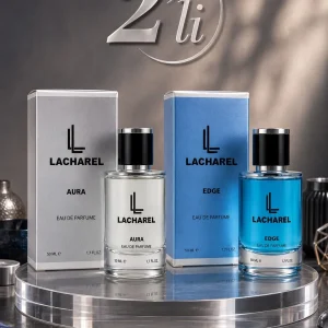 LACHAREL Aura ve Edge 2'li Erkek Parfüm Seti Eau De Parfum 2x50 ML