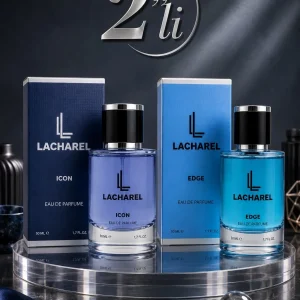 LACHAREL Icon ve Edge 2'li Erkek Parfüm Seti Eau De Parfum 2x50 ML